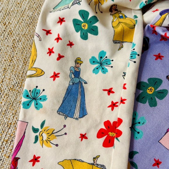 Hanna Andersson | Disney Princess Print Leggings - 4T - set of 2 - Picture 4 of 4
